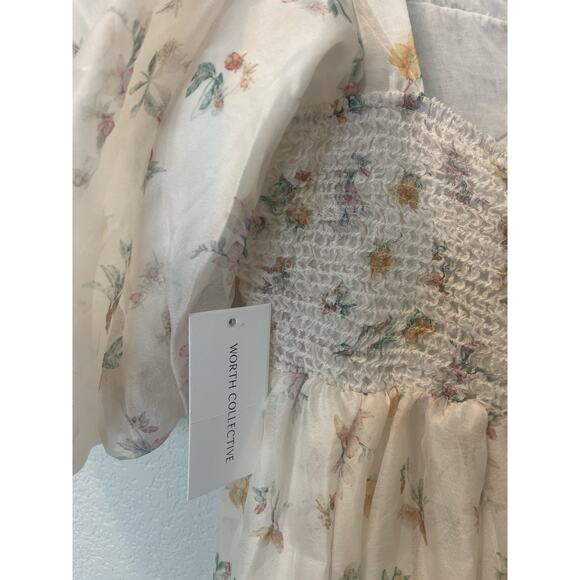 Worth Collective NWT Harlow Maxi Dress in Tiny Yellow Floral Bump Friendly XL - Picture 15 of 15